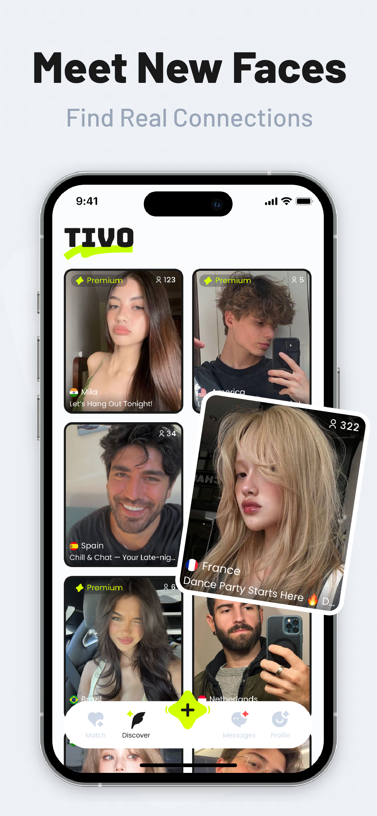 Tivo app interface - User Profiles